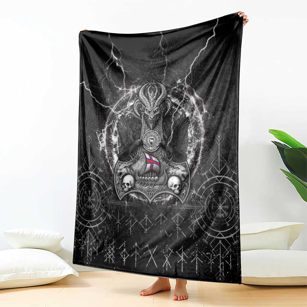 Faroe Islands Viking Blanket Odin's Raven Legacy - Wonder Print Shop
