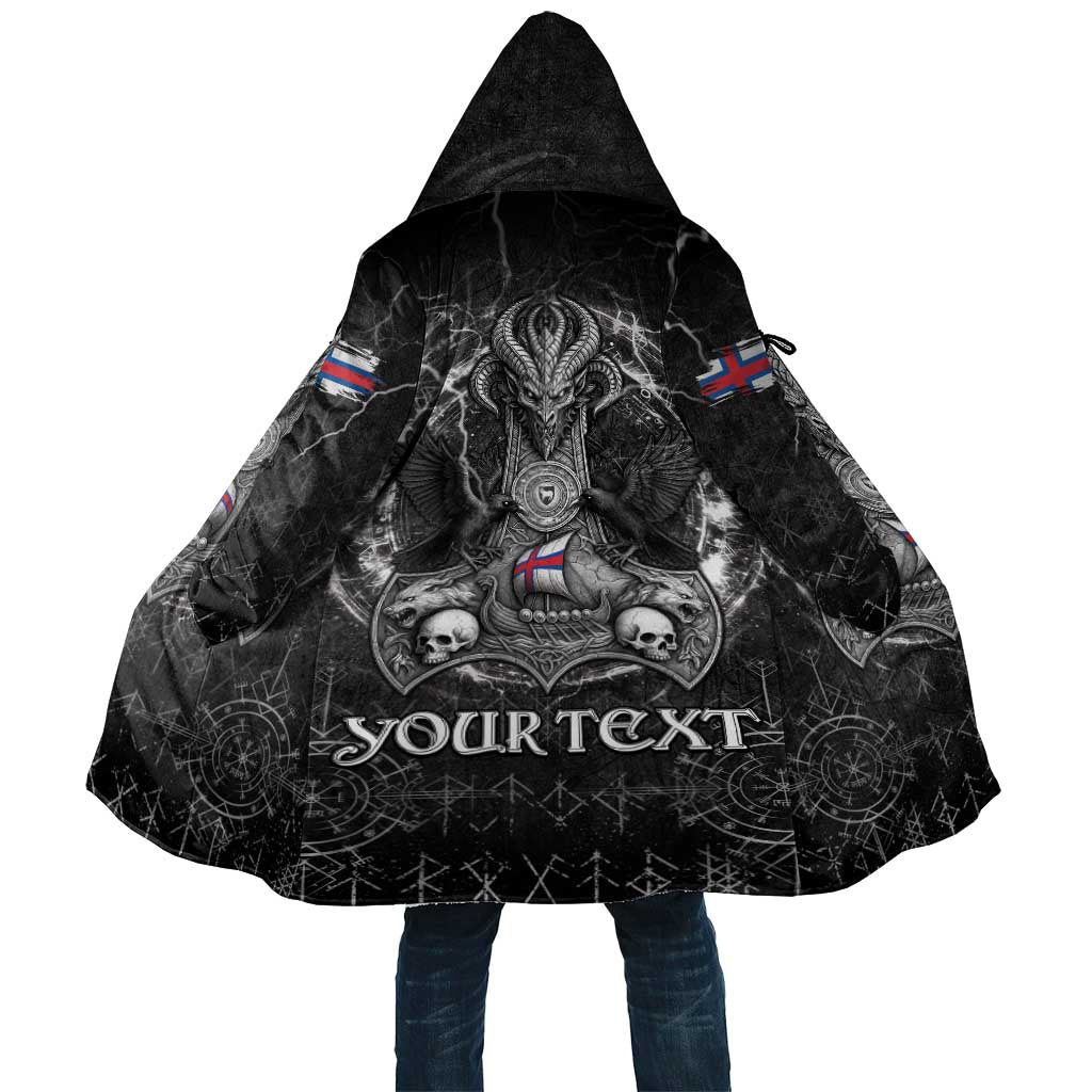 Personalized Faroe Islands Viking Cloak Odin's Raven Legacy - Wonder Print Shop