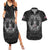 Personalized Faroe Islands Viking Couples Matching Summer Maxi Dress and Hawaiian Shirt Odin's Raven Legacy - Wonder Print Shop