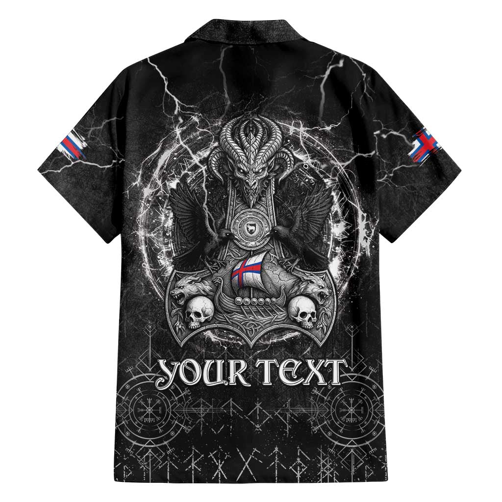 Personalized Faroe Islands Viking Family Matching Long Sleeve Bodycon Dress and Hawaiian Shirt Odin's Raven Legacy - Wonder Print Shop