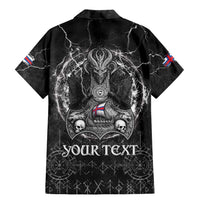 Personalized Faroe Islands Viking Family Matching Mermaid Dress and Hawaiian Shirt Odin's Raven Legacy - Wonder Print Shop
