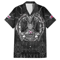 Personalized Faroe Islands Viking Family Matching Summer Maxi Dress and Hawaiian Shirt Odin's Raven Legacy - Wonder Print Shop