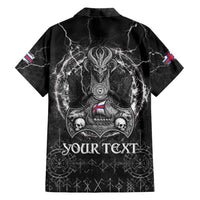 Personalized Faroe Islands Viking Hawaiian Shirt Odin's Raven Legacy - Wonder Print Shop