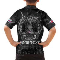 Personalized Faroe Islands Viking Hawaiian Shirt Odin's Raven Legacy - Wonder Print Shop