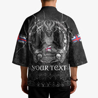 Personalized Faroe Islands Viking Kimono Odin's Raven Legacy - Wonder Print Shop