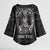 Personalized Faroe Islands Viking Kimono Sleeve Blouse Odin's Raven Legacy - Wonder Print Shop