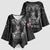 Personalized Faroe Islands Viking Kimono Sleeve Blouse Odin's Raven Legacy - Wonder Print Shop