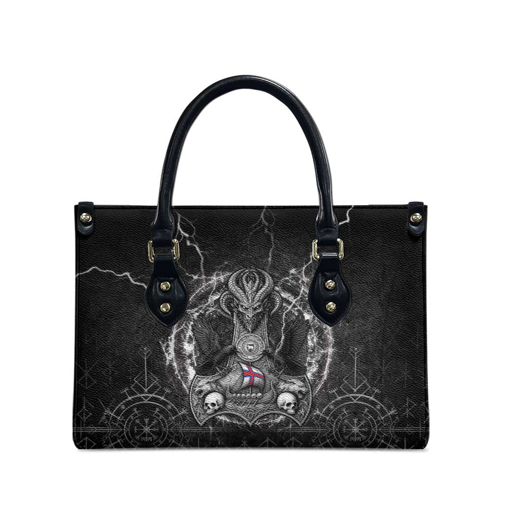 Faroe Islands Viking Leather Bag Odin's Raven Legacy - Wonder Print Shop