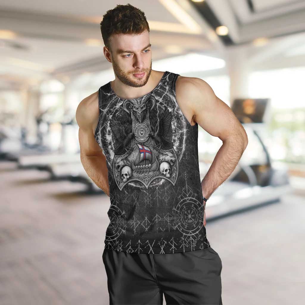 Personalized Faroe Islands Viking Men Tank Top Odin's Raven Legacy - Wonder Print Shop
