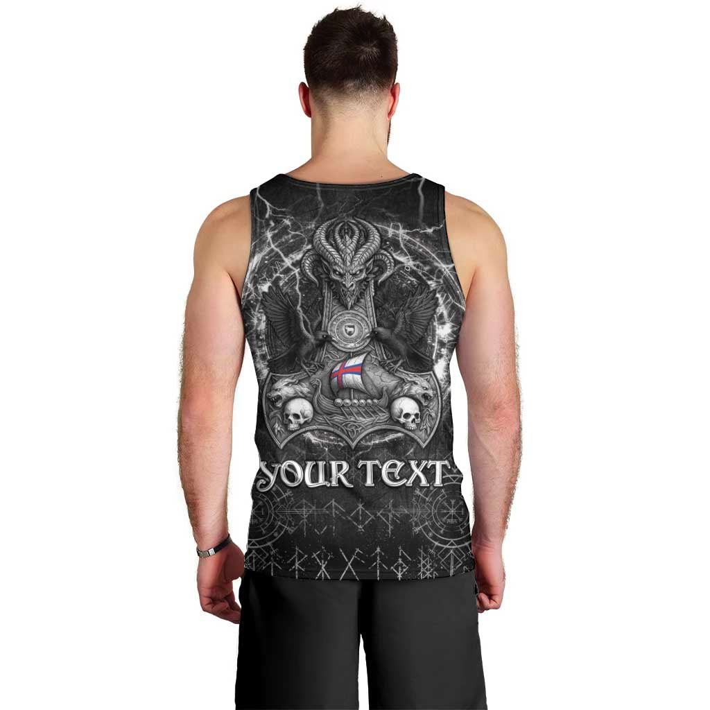 Personalized Faroe Islands Viking Men Tank Top Odin's Raven Legacy - Wonder Print Shop