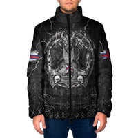 Personalized Faroe Islands Viking Padded Jacket Odin's Raven Legacy - Wonder Print Shop