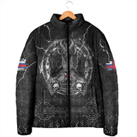 Personalized Faroe Islands Viking Padded Jacket Odin's Raven Legacy - Wonder Print Shop