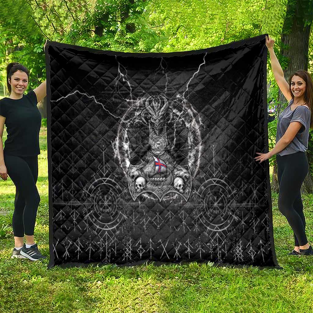Faroe Islands Viking Quilt Odin's Raven Legacy - Wonder Print Shop