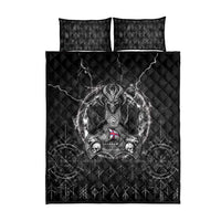 Faroe Islands Viking Quilt Bed Set Odin's Raven Legacy - Wonder Print Shop