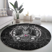 Faroe Islands Viking Round Carpet Odin's Raven Legacy - Wonder Print Shop
