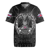 Personalized Faroe Islands Viking Rugby Jersey Odin's Raven Legacy - Wonder Print Shop