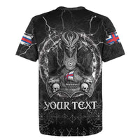 Personalized Faroe Islands Viking Rugby Jersey Odin's Raven Legacy - Wonder Print Shop