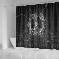 Faroe Islands Viking Shower Curtain Odin's Raven Legacy - Wonder Print Shop
