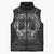 Personalized Faroe Islands Viking Sleeveless Puffer Jacket Odin's Raven Legacy - Wonder Print Shop
