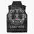 Personalized Faroe Islands Viking Sleeveless Puffer Jacket Odin's Raven Legacy - Wonder Print Shop