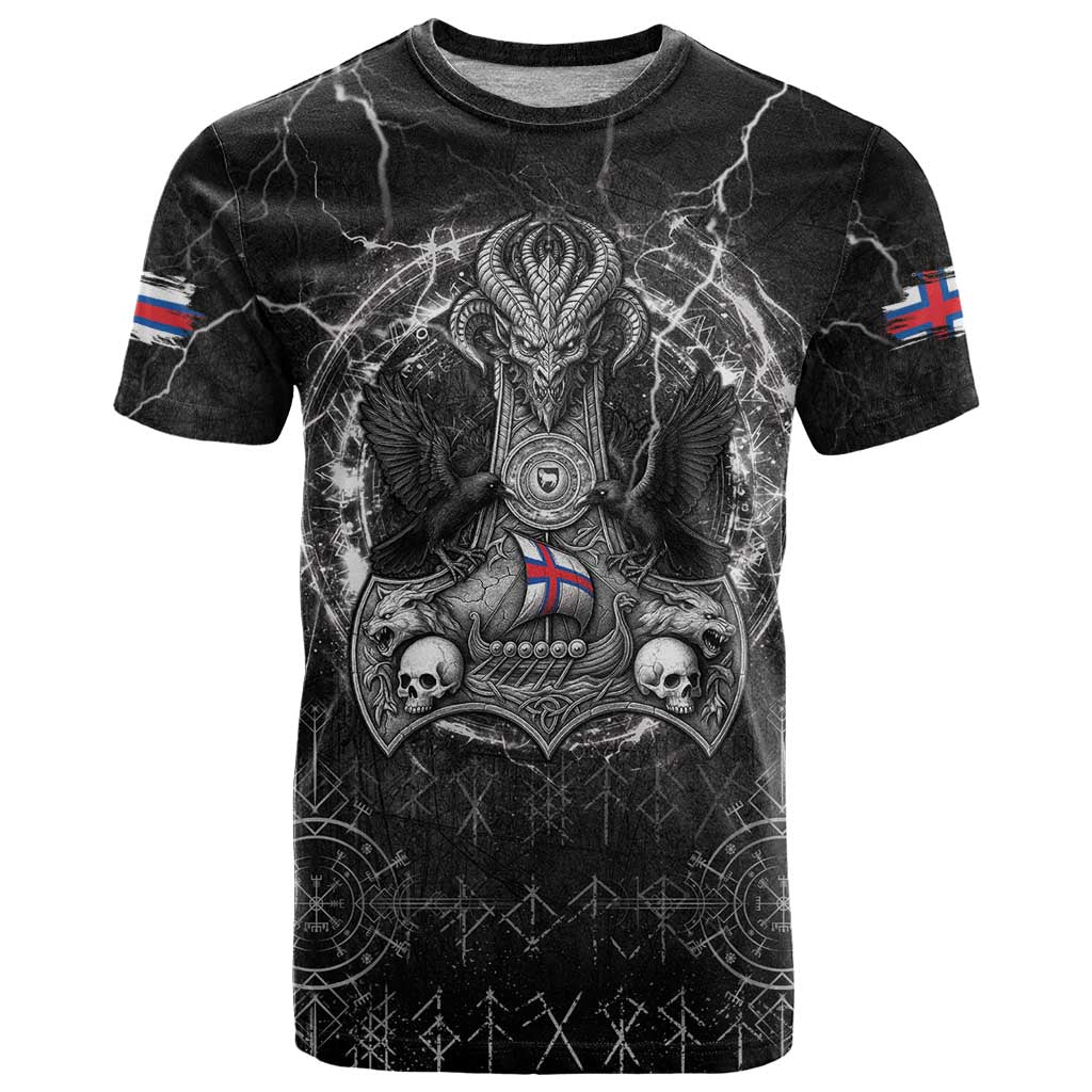 Personalized Faroe Islands Viking T Shirt Odin's Raven Legacy - Wonder Print Shop