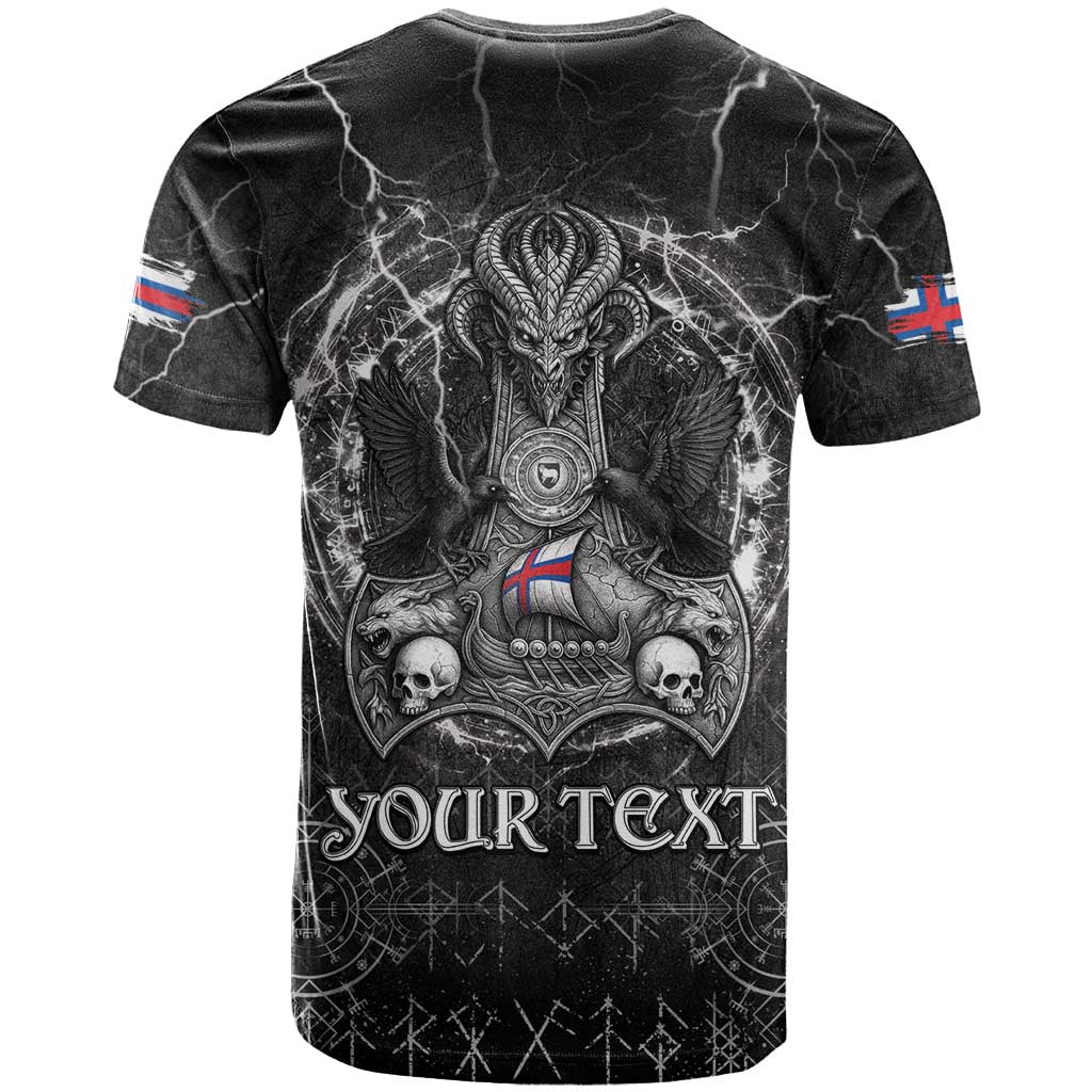 Personalized Faroe Islands Viking T Shirt Odin's Raven Legacy - Wonder Print Shop