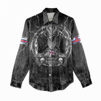 Personalized Faroe Islands Viking Women Casual Shirt Odin's Raven Legacy - Wonder Print Shop