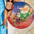 Dominican Republic Christmas Beach Blanket Santa Relaxing On The Beach - Wonder Print Shop