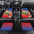 Dominican Republic Christmas Car Mats Santa Relaxing On The Beach - Wonder Print Shop