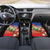 Dominican Republic Christmas Car Mats Santa Relaxing On The Beach - Wonder Print Shop