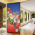 Dominican Republic Christmas Door Cover Santa Relaxing On The Beach - Wonder Print Shop