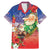 Dominican Republic Christmas Family Matching Mermaid Dress and Hawaiian Shirt Santa Relaxing On The Beach - Wonder Print Shop