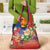Dominican Republic Christmas Grocery Bag Santa Relaxing On The Beach - Wonder Print Shop
