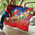 Dominican Republic Christmas Quilt Santa Relaxing On The Beach - Wonder Print Shop