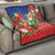 Dominican Republic Christmas Quilt Santa Relaxing On The Beach - Wonder Print Shop