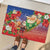 Dominican Republic Christmas Rubber Doormat Santa Relaxing On The Beach - Wonder Print Shop