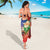 Dominican Republic Christmas Sarong Santa Relaxing On The Beach - Wonder Print Shop