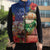 Dominican Republic Christmas Sleeveless Puffer Jacket Santa Relaxing On The Beach - Wonder Print Shop