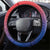 Dominican Republic Christmas Steering Wheel Cover Santa Relaxing On The Beach - Wonder Print Shop