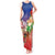 Dominican Republic Christmas Tank Maxi Dress Santa Relaxing On The Beach - Wonder Print Shop