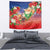 Dominican Republic Christmas Tapestry Santa Relaxing On The Beach - Wonder Print Shop