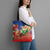 Dominican Republic Christmas Tote Bag Santa Relaxing On The Beach - Wonder Print Shop