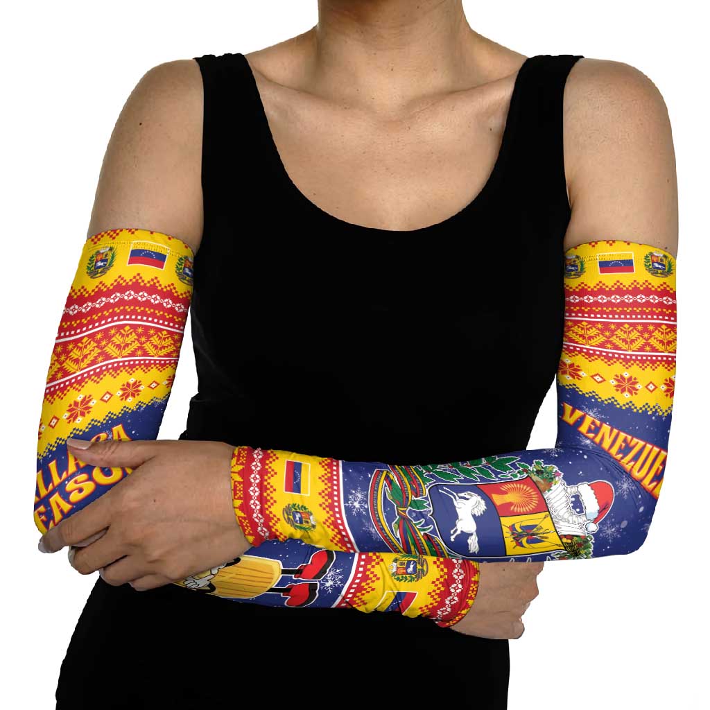 Venezuela Christmas Arm Sleeves Hallaca Season - Wonder Print Shop