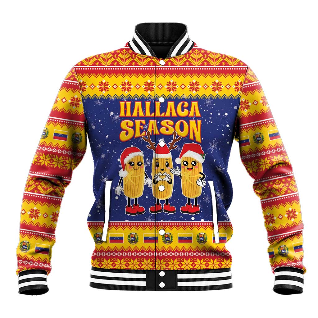 Venezuela Christmas Baseball Jacket Hallaca Season - Wonder Print Shop