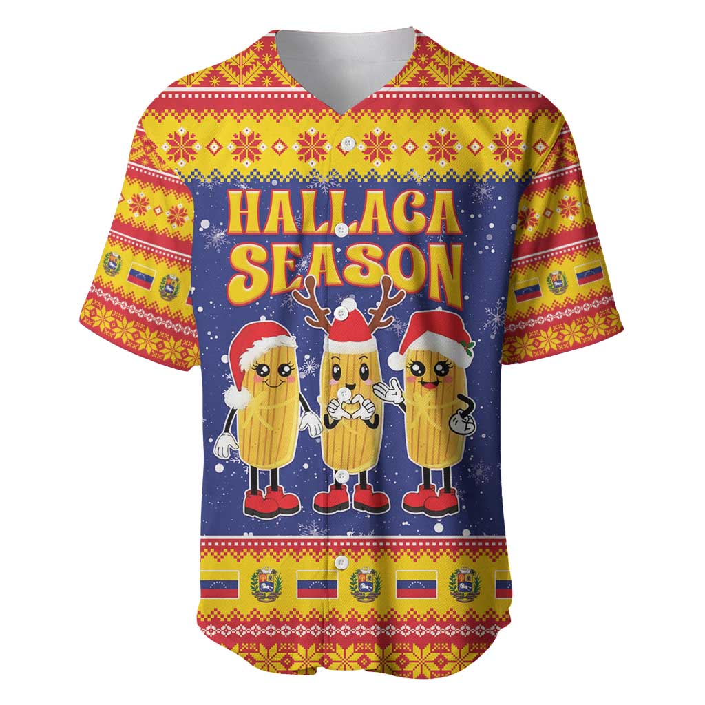Venezuela Christmas Baseball Jersey Hallaca Season - Wonder Print Shop