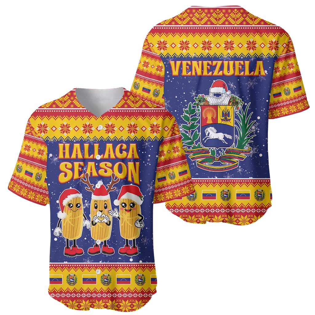 Venezuela Christmas Baseball Jersey Hallaca Season - Wonder Print Shop