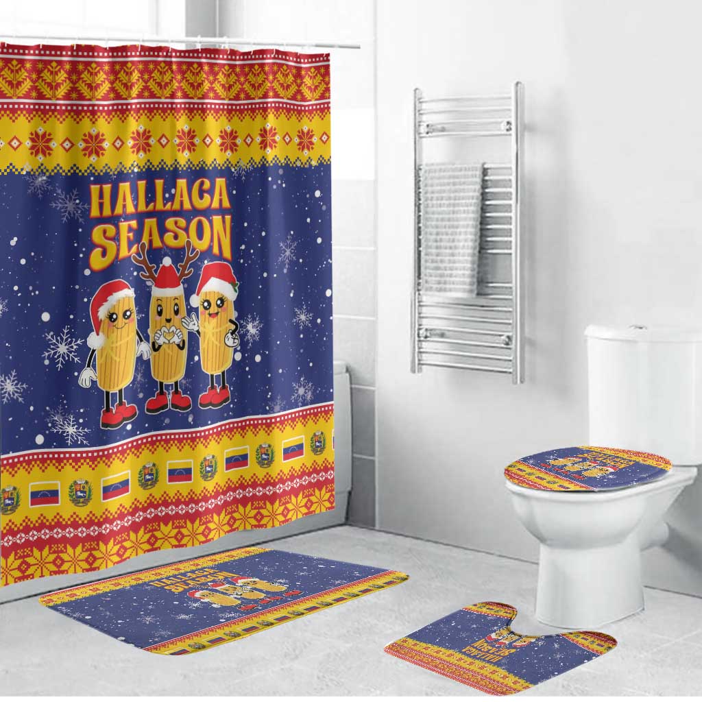 Venezuela Christmas Bathroom Set Hallaca Season - Wonder Print Shop