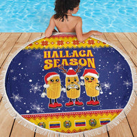Venezuela Christmas Beach Blanket Hallaca Season - Wonder Print Shop