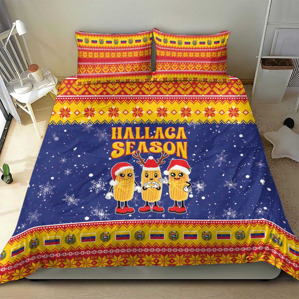 Venezuela Christmas Bedding Set Hallaca Season - Wonder Print Shop