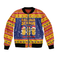 Venezuela Christmas Bomber Jacket Hallaca Season - Wonder Print Shop